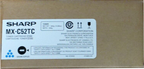 ORIGINALE Sharp toner ciano MX-C52TC 14200 pagine