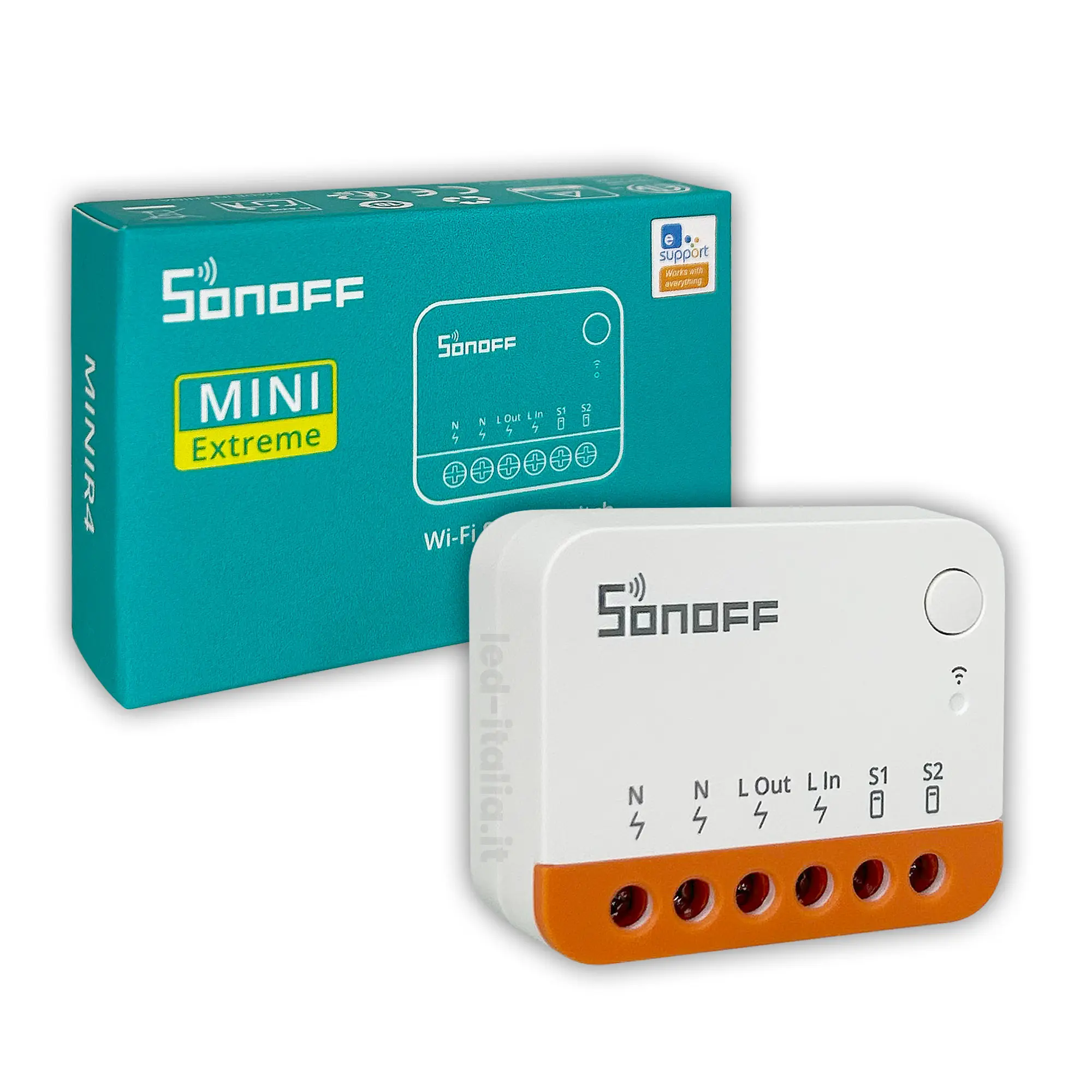 V-TAC Interruttore Mini Extreme Smart Wifi 1 Canale