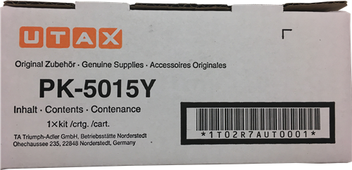 ORIGINALE Utax toner giallo PK-5015Y 1T02R7AUT0 3000 pagine