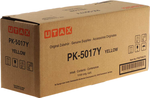 ORIGINALE Utax toner giallo PK-5017Y 1T02TVAUT0 6000 pagine