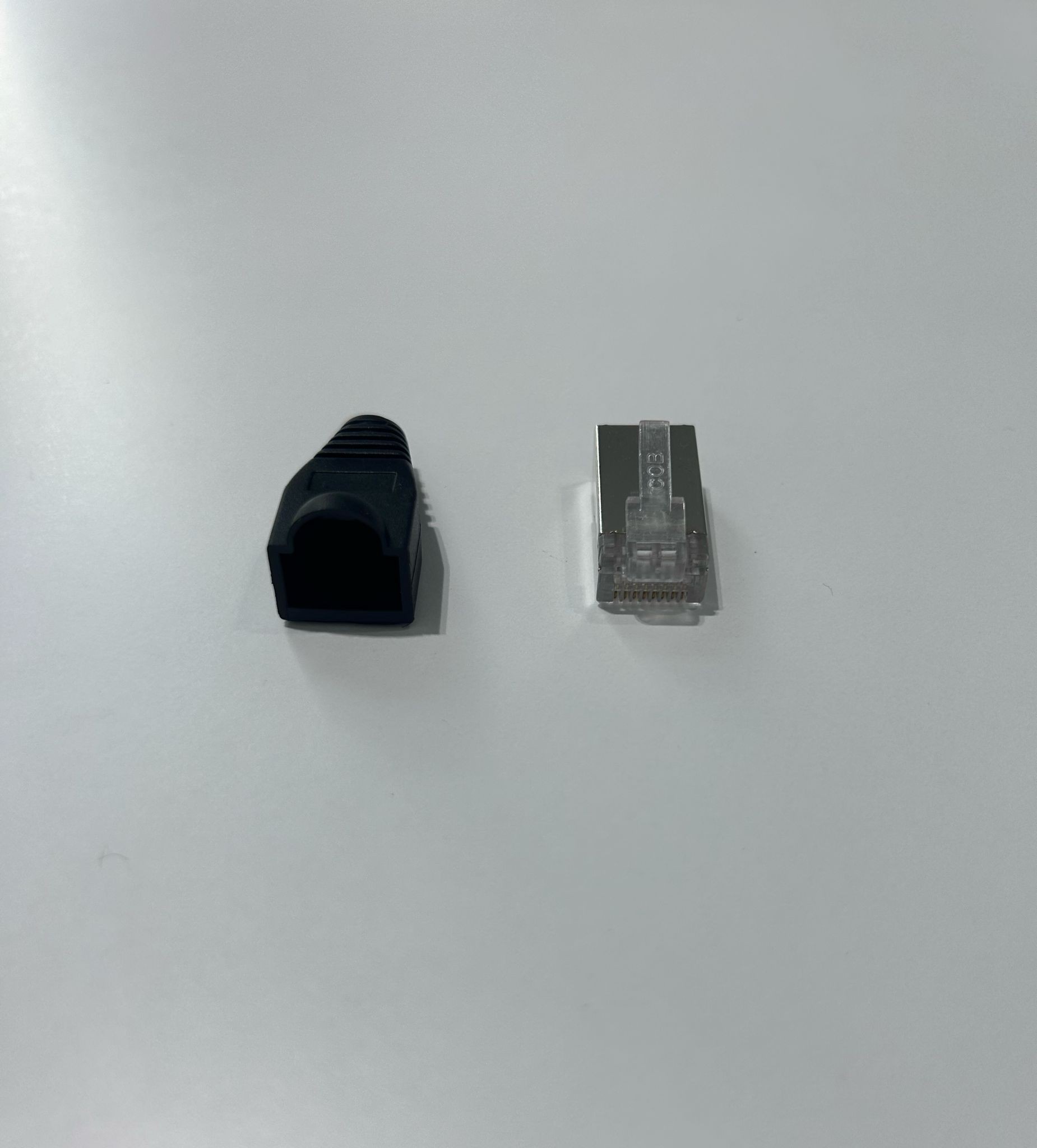 10 pezzi Plug modulari RJ45 con gommini di protezione